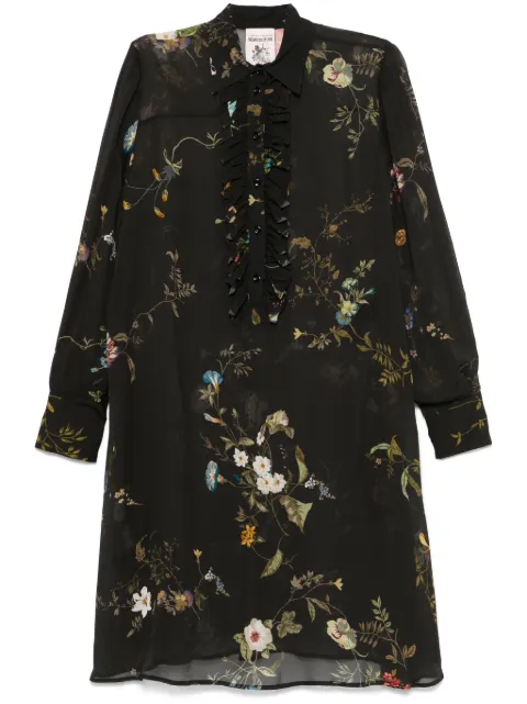 Semicouture floral midi dress