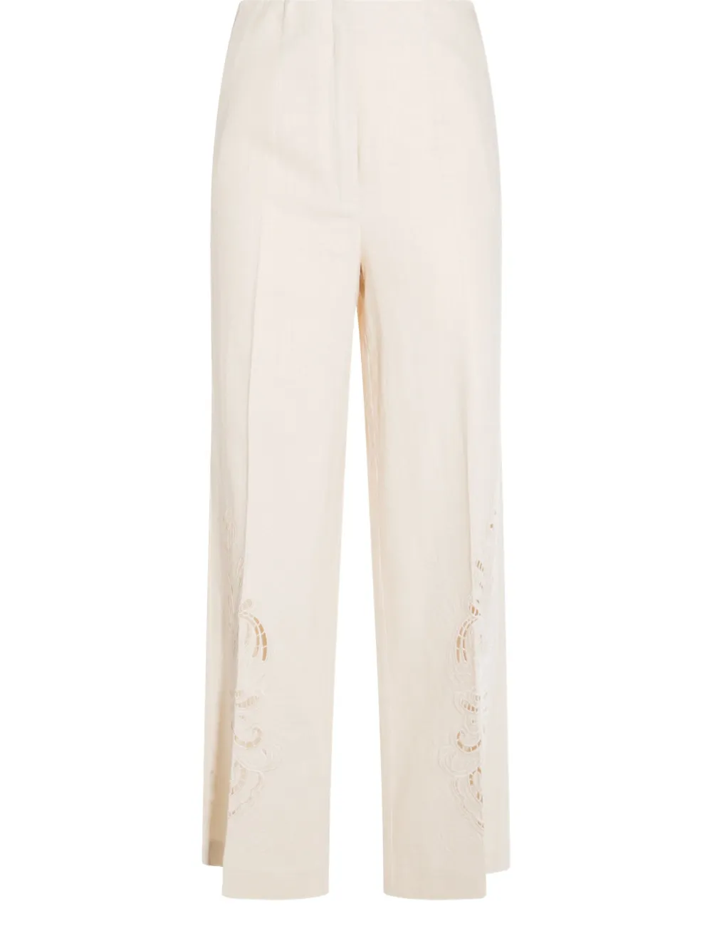 linen-blend trousers