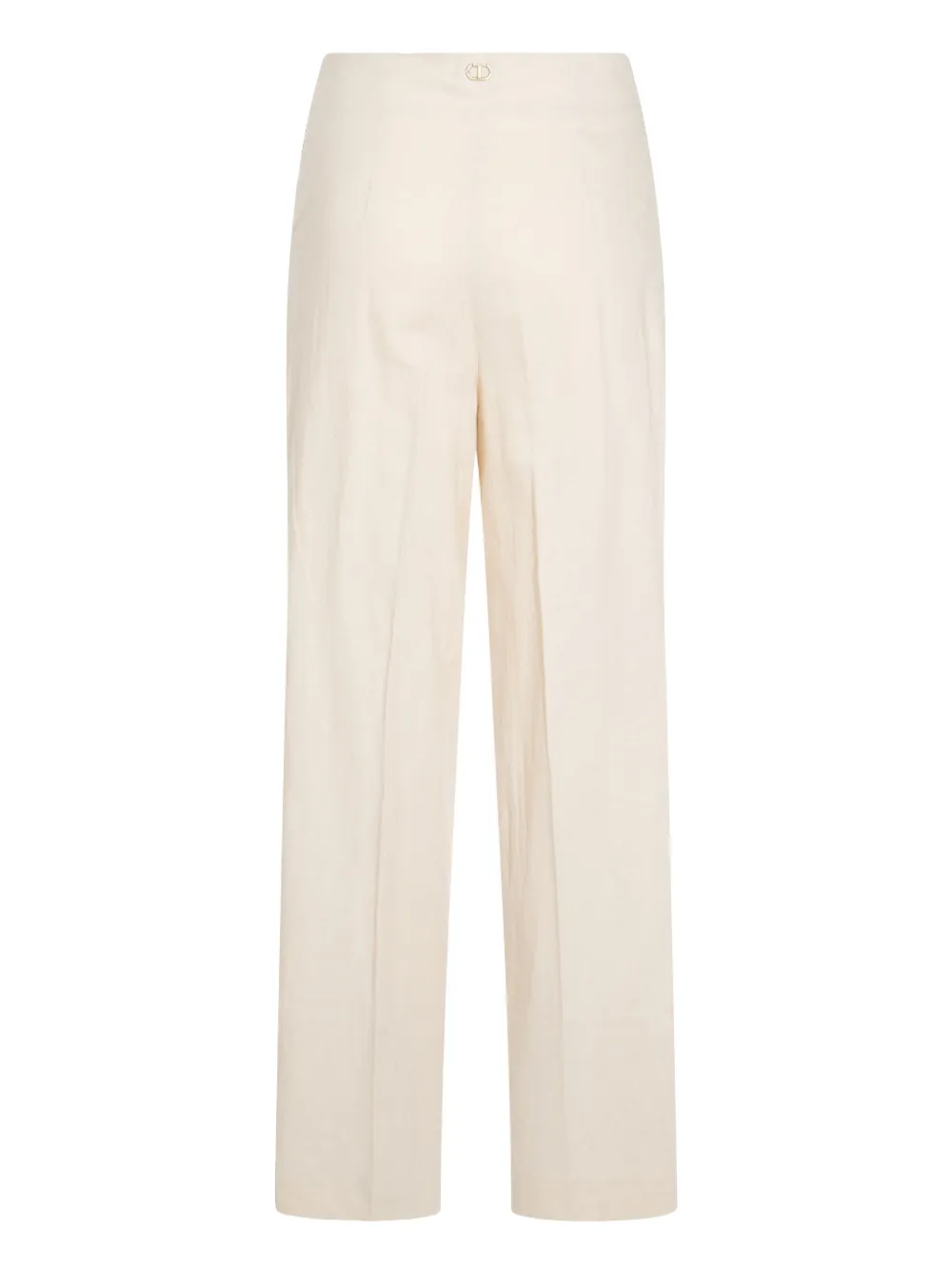 TWINSET linen-blend trousers - Beige