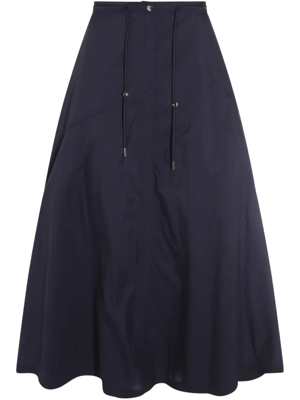 drawstring-waist skirt