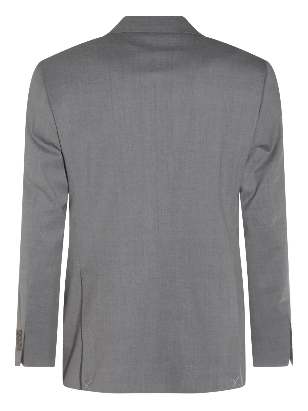 Canali Logo-patch Suit In Grey
