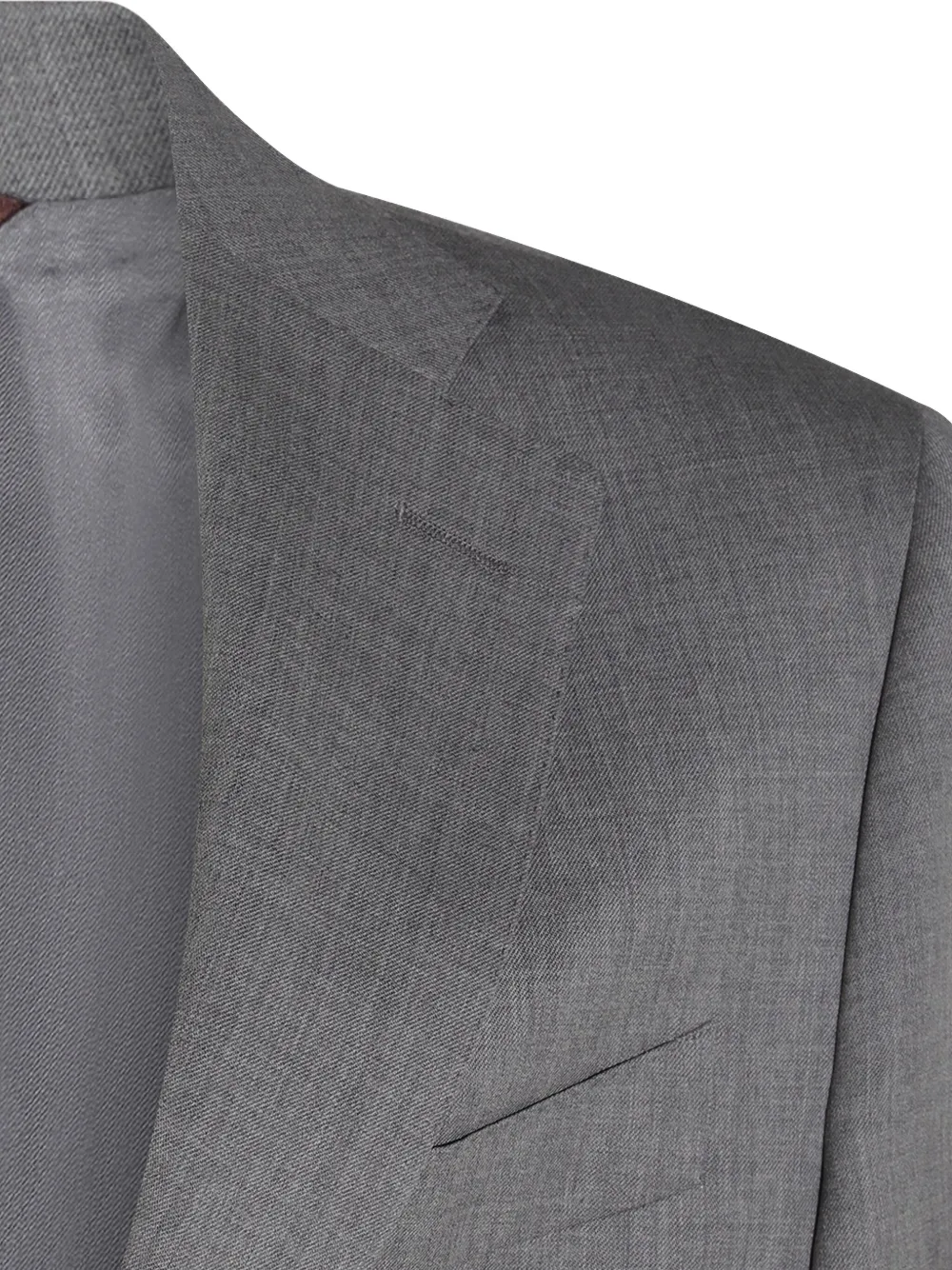Canali Logo-patch Suit In Grey
