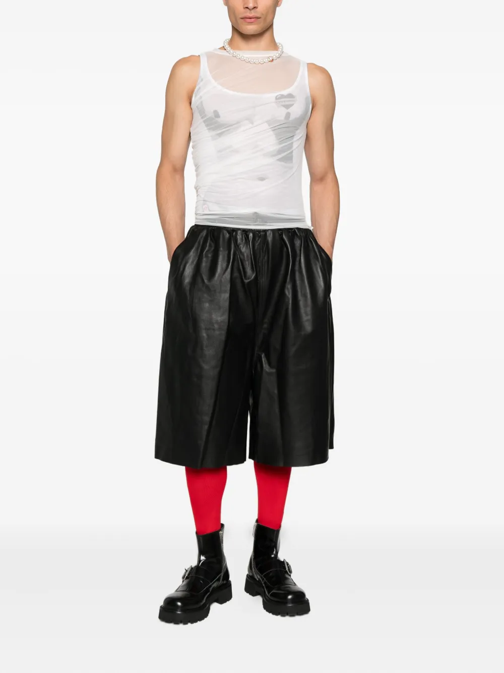 Charles Jeffrey Loverboy draped mesh vest | Vests & Tank Tops | Image 2