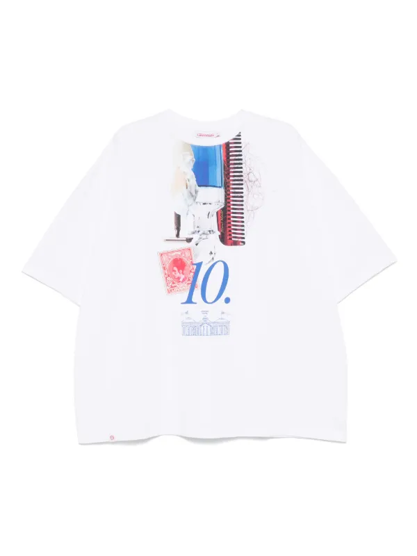 国内発送■CHARLES JEFFREY LOVERBOY■OVERSIZED 10 YEAR TEE Charles Jeffrey Loverboy 10 Year T-shirt | White | FARFETCH