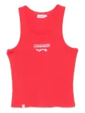 Charles Jeffrey Loverboy logo ribbed tank top - Red