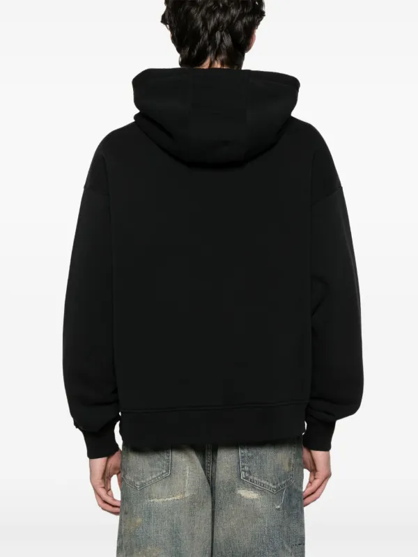 【関税込み】Charles Jeffrey LOVERBOY ブラック ロゴ フーディ Charles Jeffrey Loverboy ロゴ パーカー | ブラック | FARFETCH JP