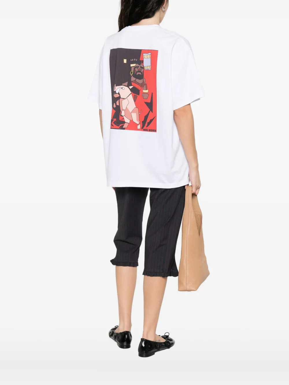 Charles Jeffrey Loverboy T-shirt met geborduurd logo Wit