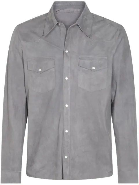 Salvatore Santoro Hemdjacke aus Wildleder
