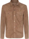 Salvatore Santoro suede shirt jacket - Brown