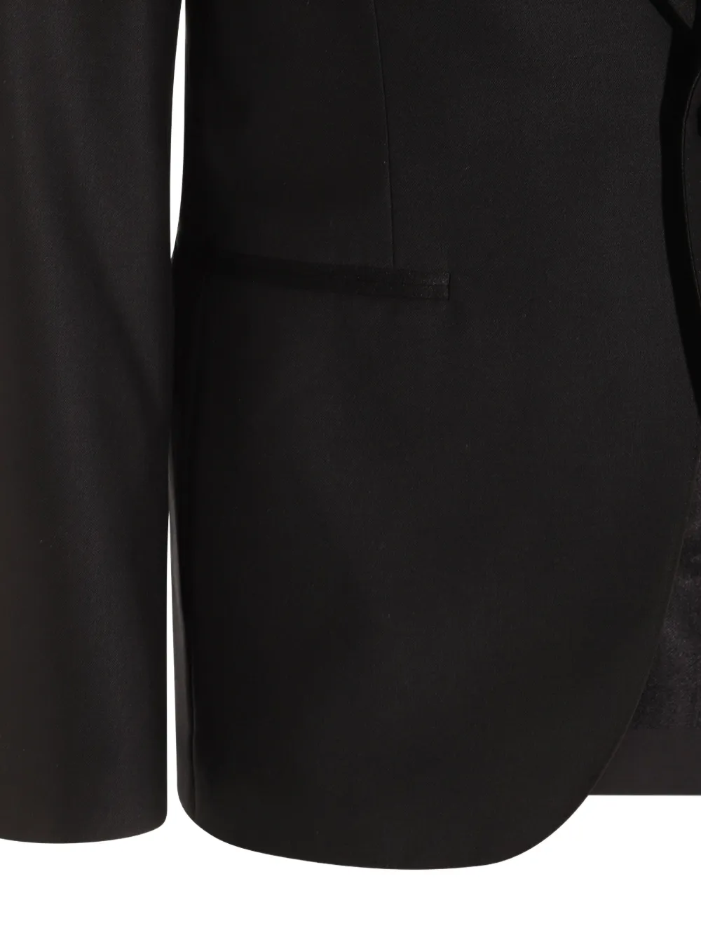 Canali Pak met enkele rij knopen Zwart
