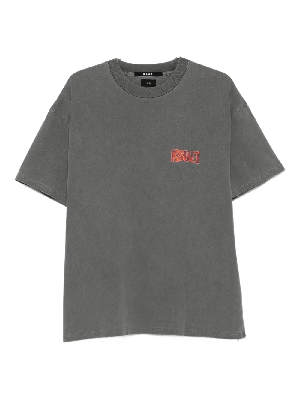 Ksubi Kickstart logo-print drawstring T-shirt Grijs