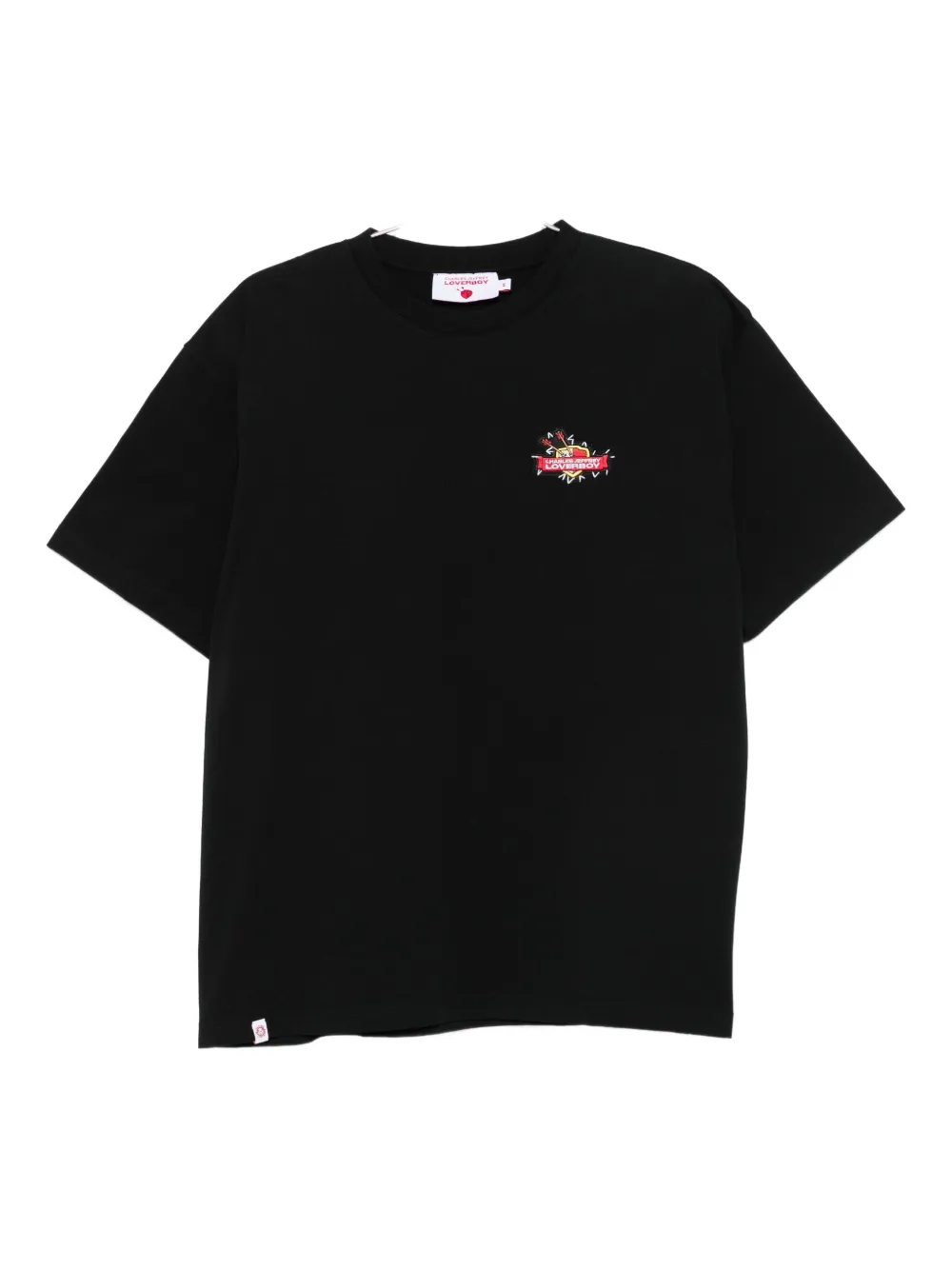 Charles Jeffrey Loverboy P.e.k.k.a Embroidered-heart T-shirt In Black