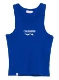 Charles Jeffrey Loverboy embroidered-logo tank top - Blue