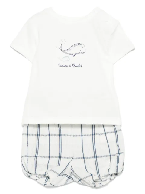 Tartine Et Chocolat checked shorts set