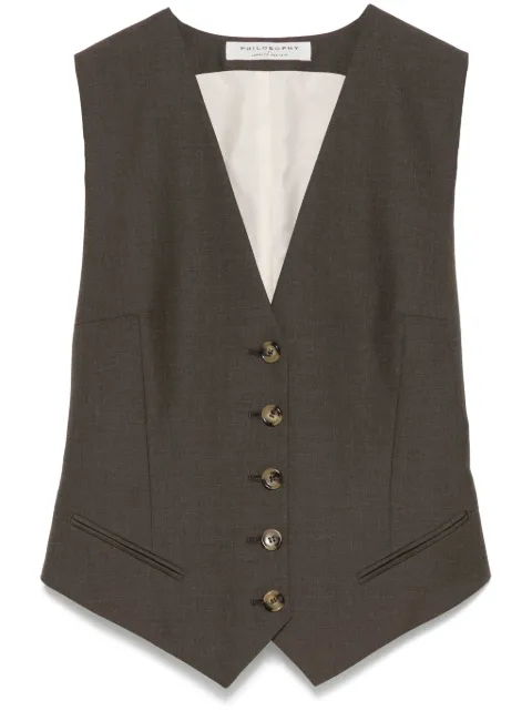 Philosophy Di Lorenzo Serafini V-neck waistcoat