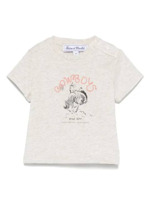 Tartine Et Chocolat playera con ilustración de vaquero