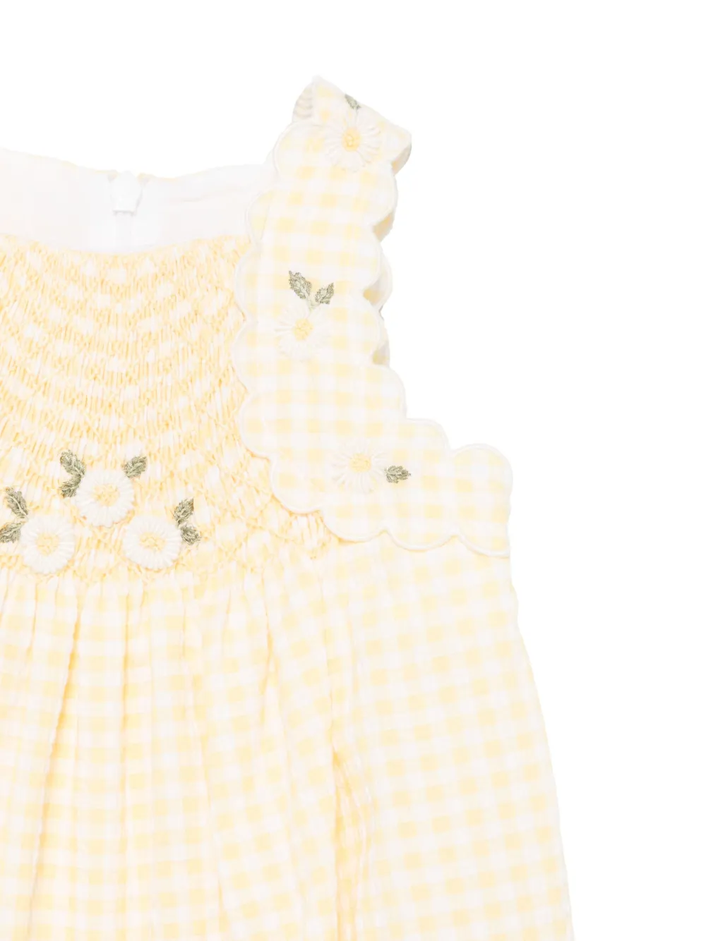 Tartine Et Chocolat Romper met gingham-ruit Geel