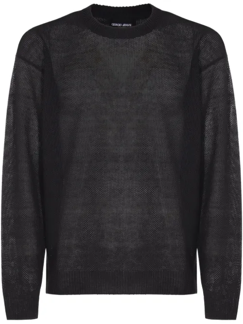 Pull à épaules descendues - Giorgio Armani - Modalova
