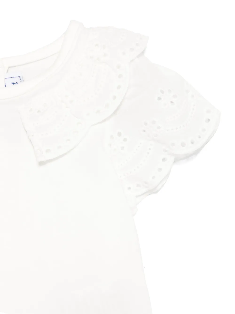 Tartine Et Chocolat T-shirt met borduurwerk Wit