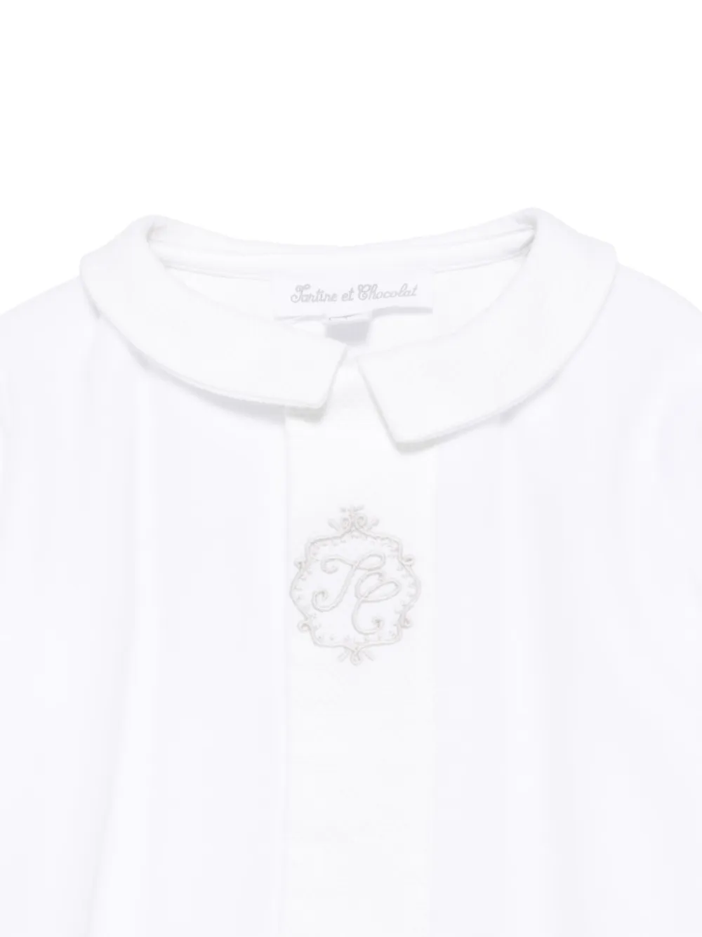 Tartine Et Chocolat Pyjama met geborduurd logo Wit