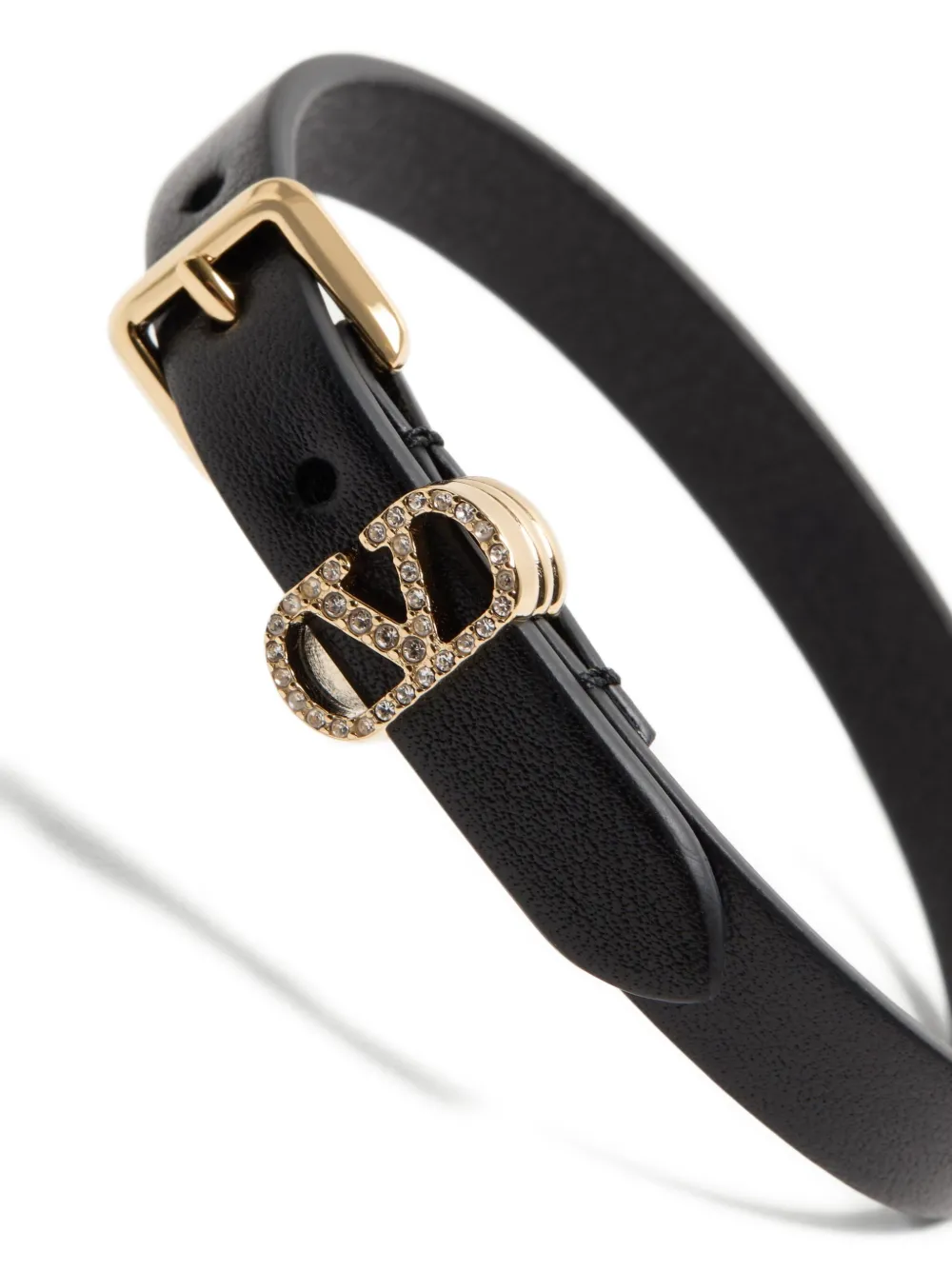Valentino Garavani Armband verfraaid met gesp - Zwart