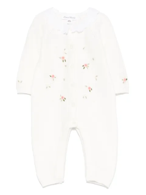 Tartine Et Chocolat flowery embroidery romper