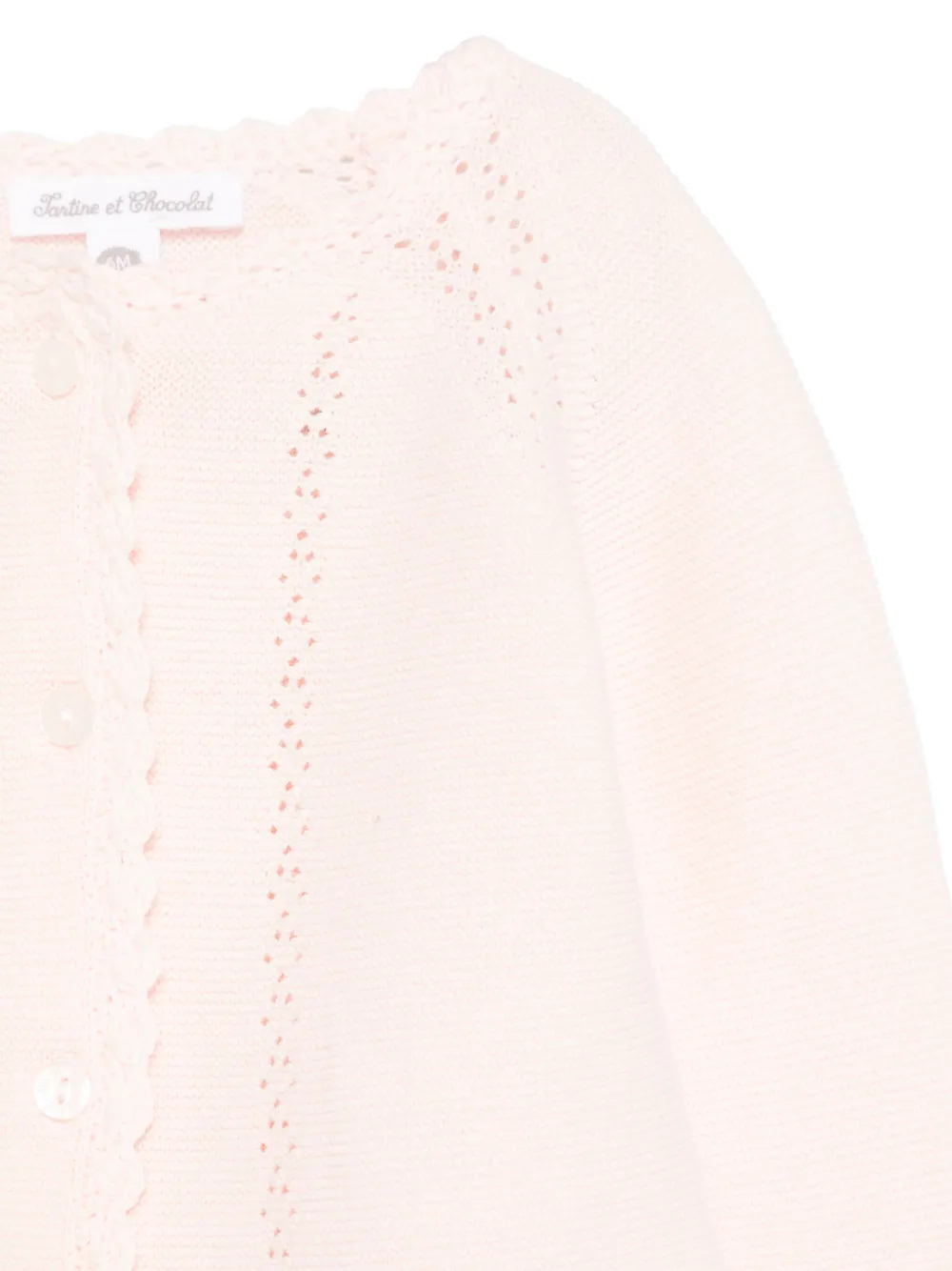 Tartine Et Chocolat Vest met open werk Roze