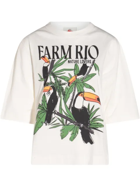 FARM Rio toucan-graphic T-shirt