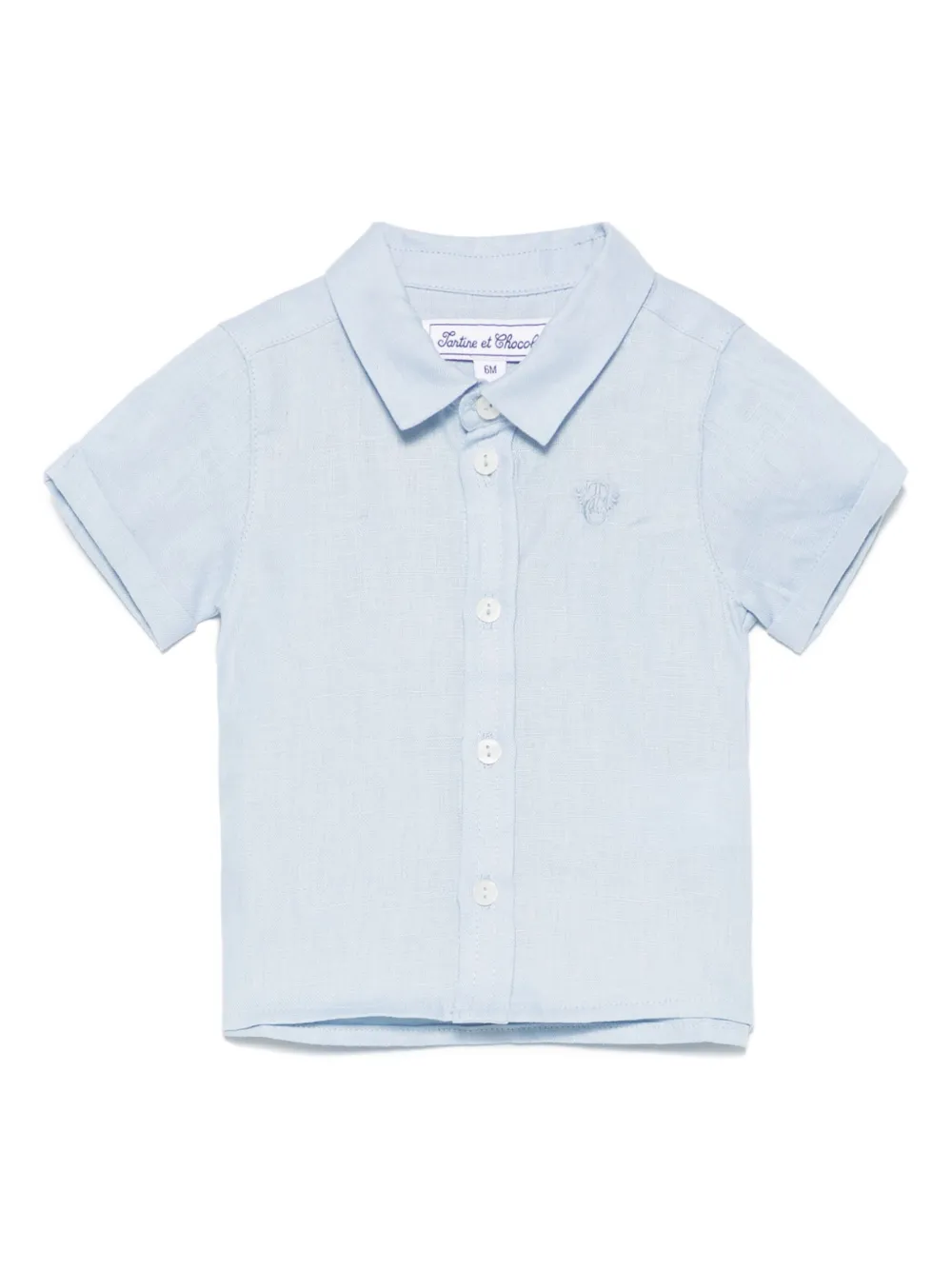 Tartine Et Chocolat camisa de lino | azul | Image 1