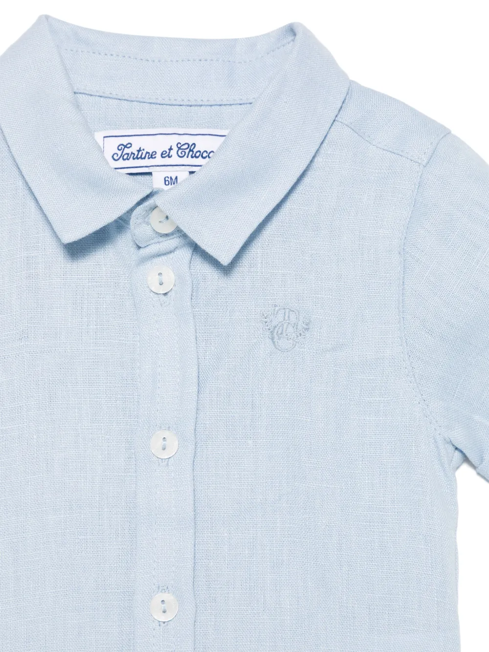Tartine Et Chocolat Linnen shirt Blauw