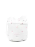 Tartine Et Chocolat rose-print bucket bag - White