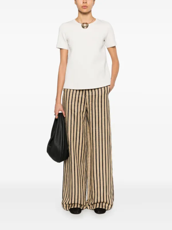 S MAX MARA ストライプ クルーネック Tシャツ Nancy S Max Mara Nancy T-shirt | Neutrals | FARFETCH
