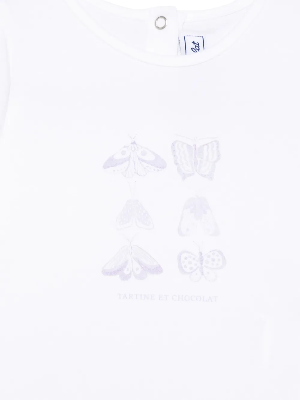Tartine Et Chocolat T-shirt met vlinderprint Wit