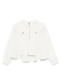 Elisabetta Franchi La Mia Bambina taffeta jacket - White