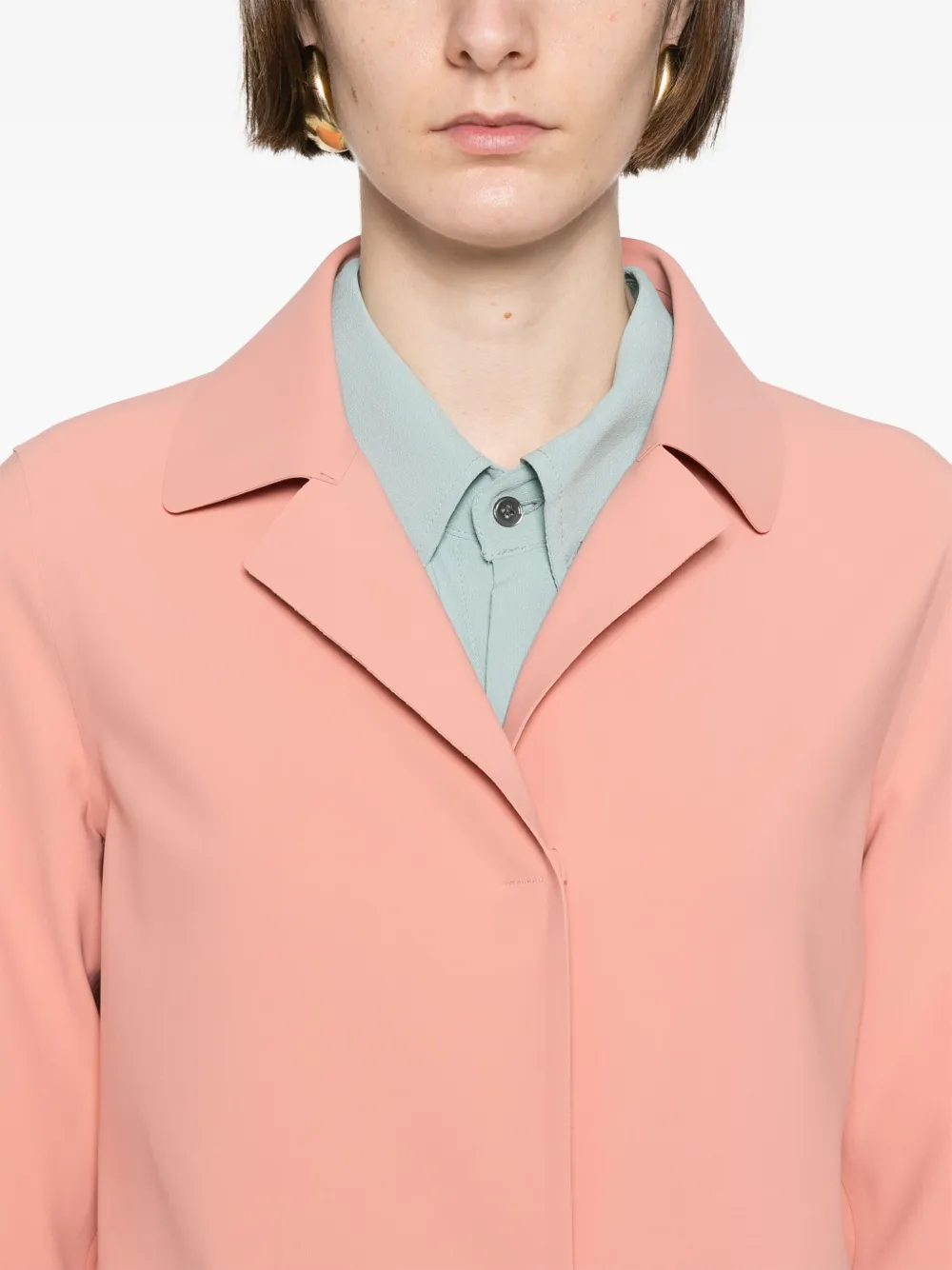 Herno Midi Coat In Pink