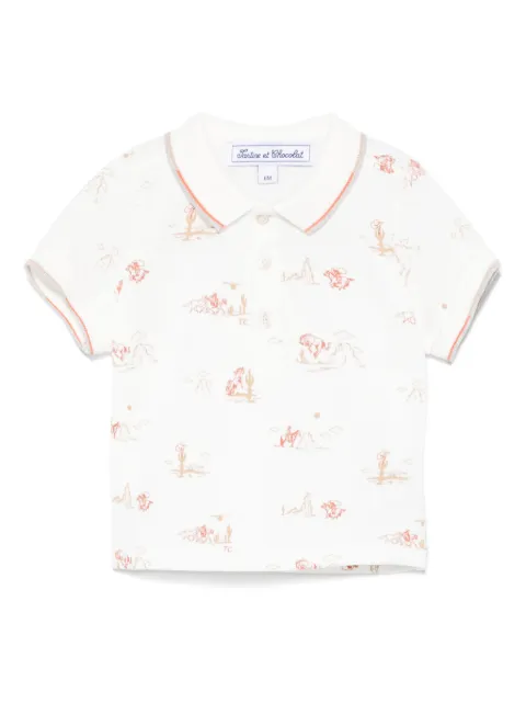 Tartine Et Chocolat printed polo shirt