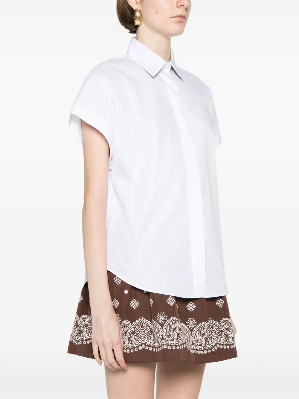 Herno Blouse met korte mouwen Wit