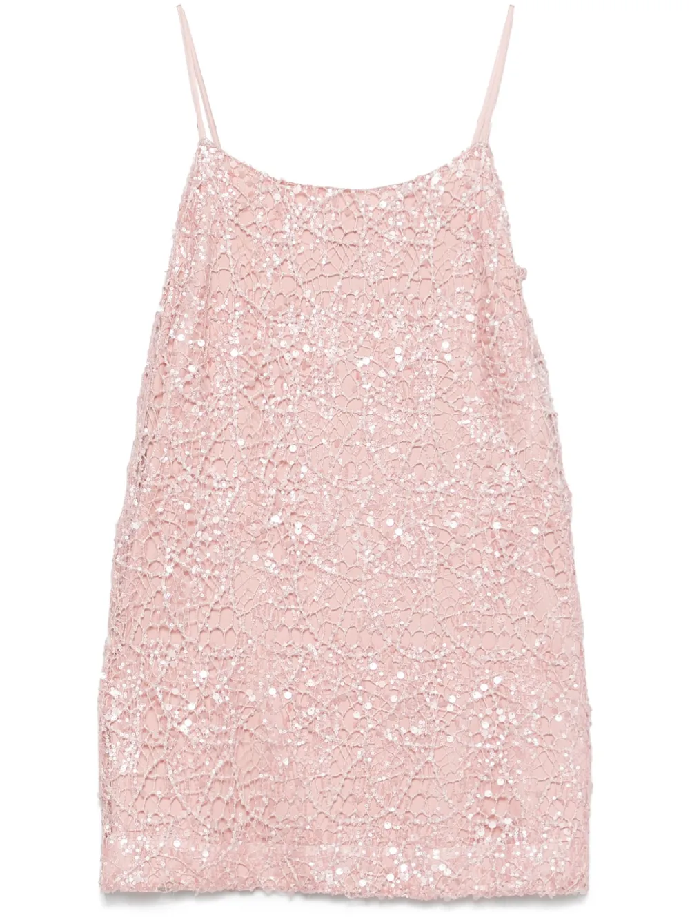 sequin-embellished mini dress