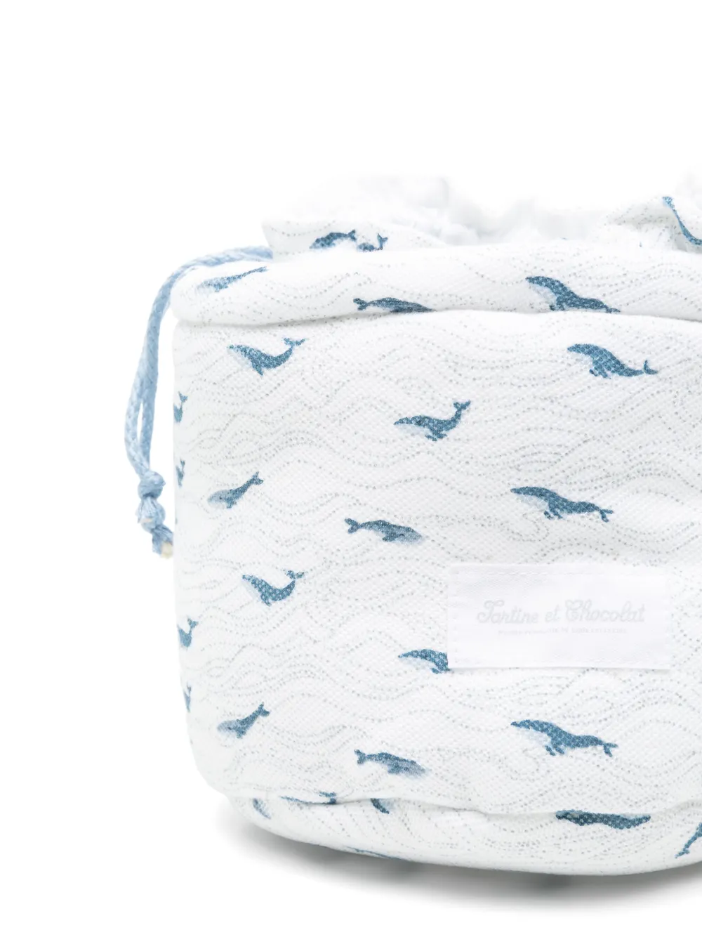 Tartine Et Chocolat Wale bucket-tas met jacquard Wit