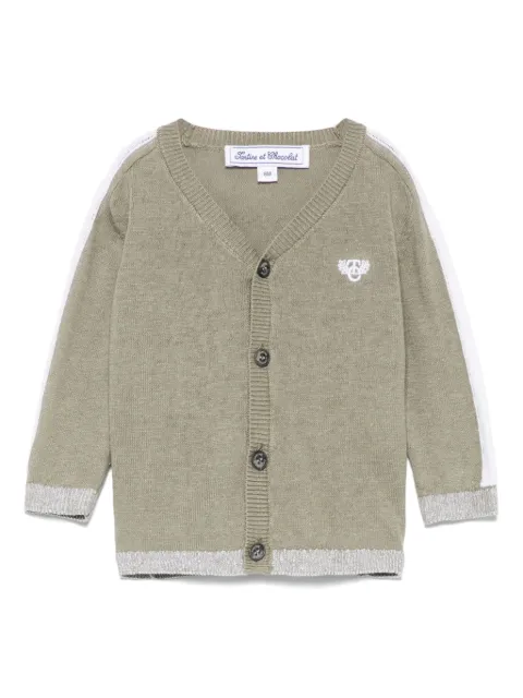 Tartine Et Chocolat Cardigan com listra