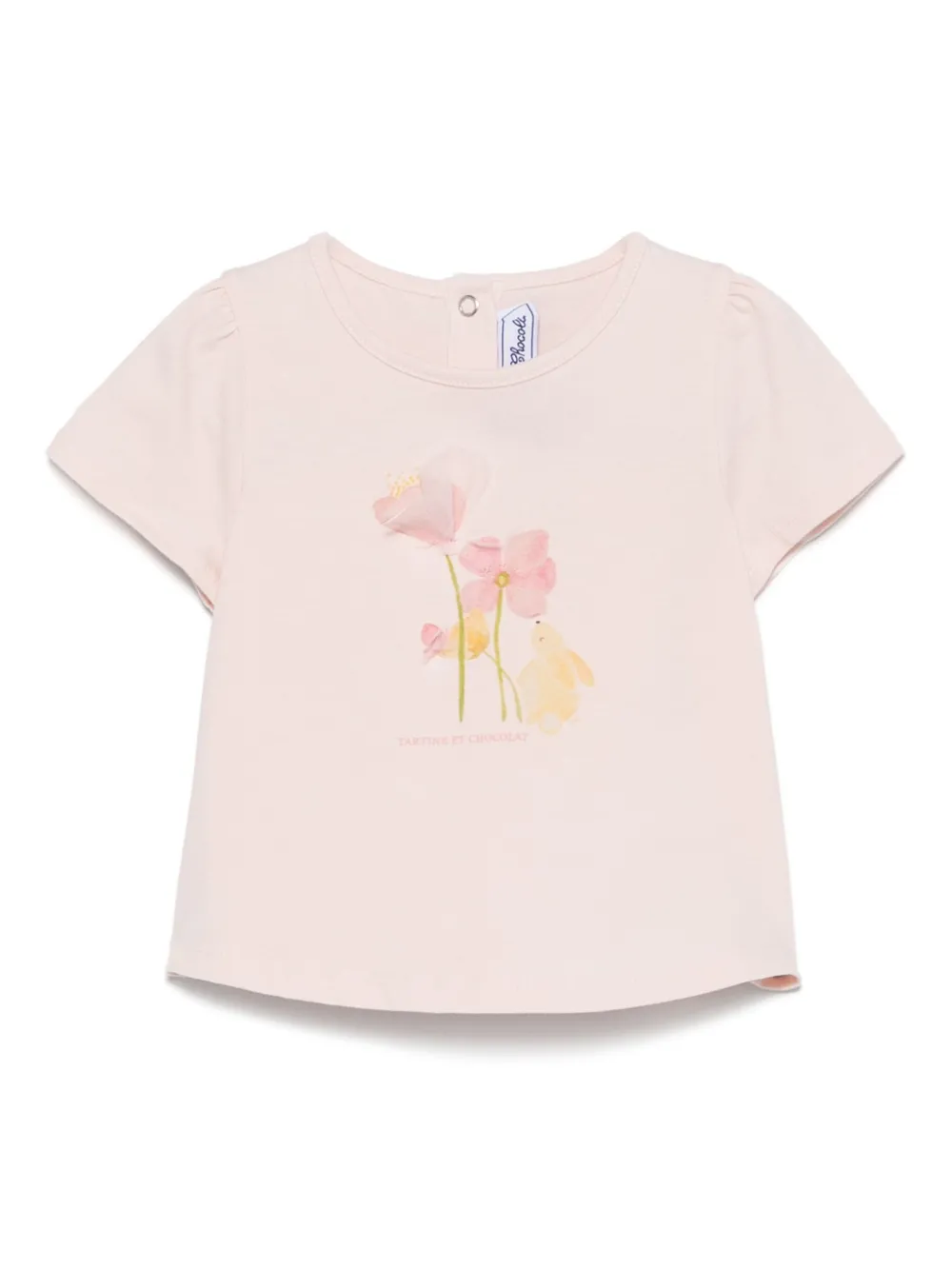 Tartine Et Chocolat playera con ilustración floral | rosado | Image 1