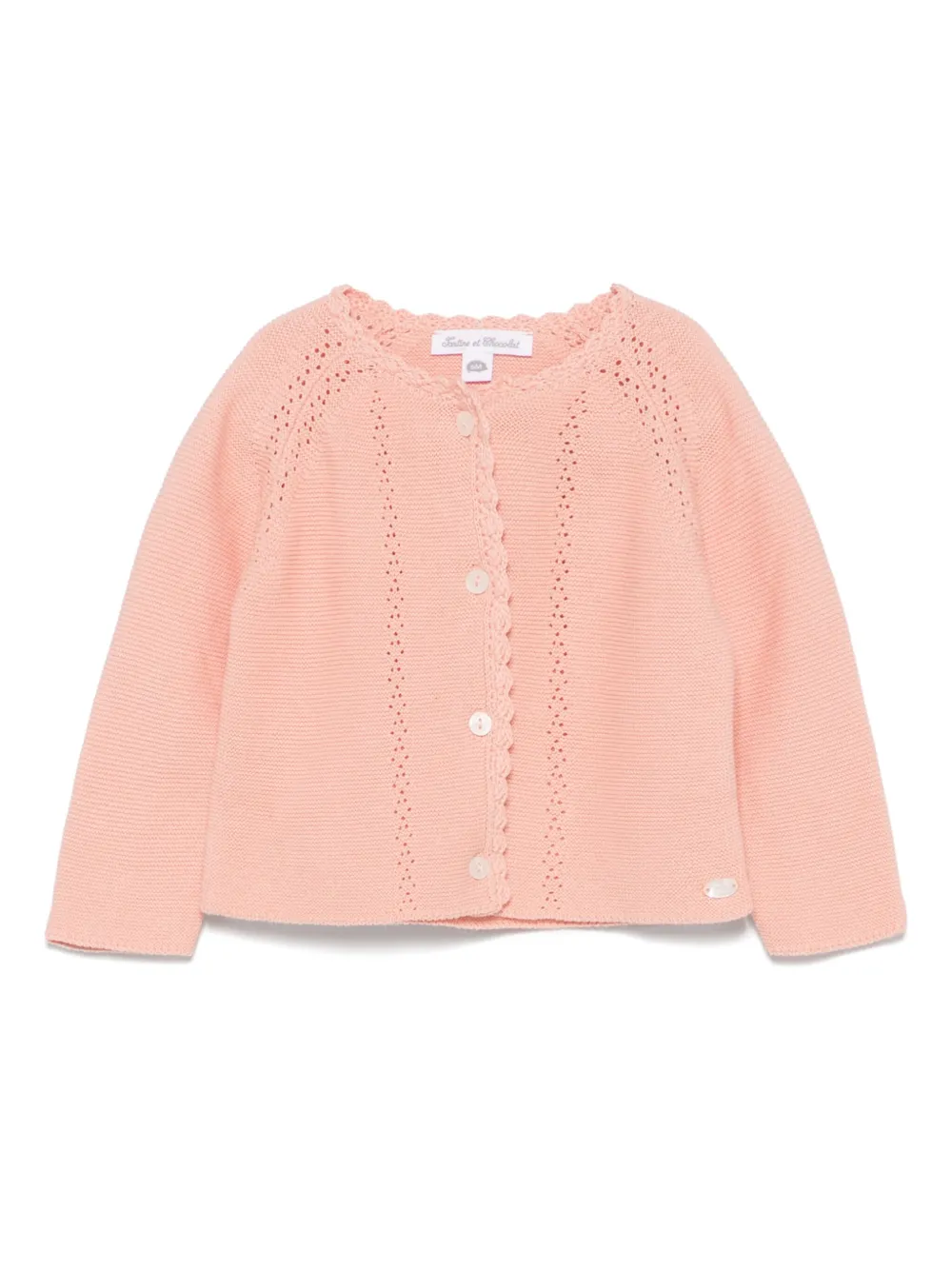Tartine Et Chocolat openwork cardigan | Pink | Image 1
