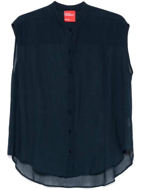 Merci semi-sheer shirt 