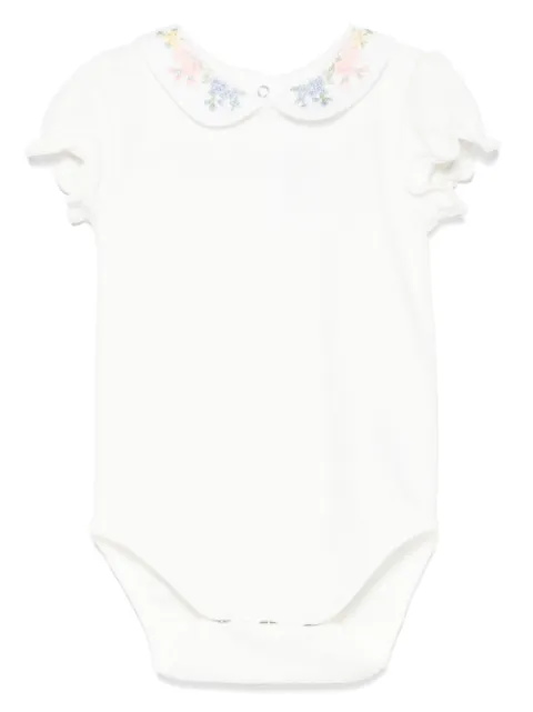 Tartine Et Chocolat floral-embroidered bodysuit