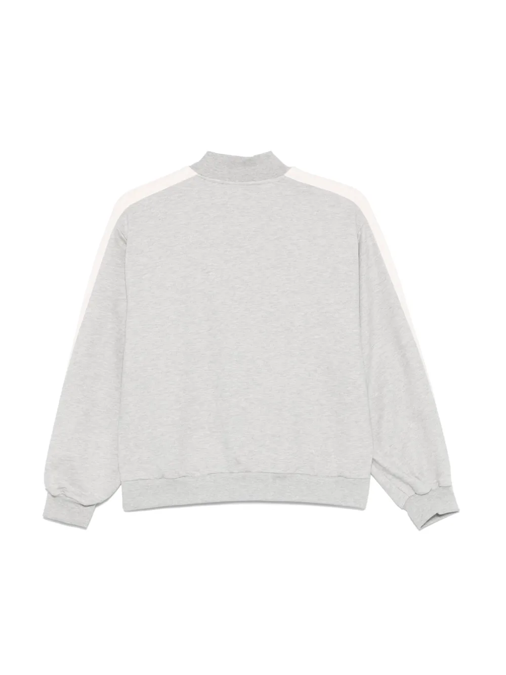 Shop Elisabetta Franchi La Mia Bambina Logo-jacquard Sweatshirt In Grey