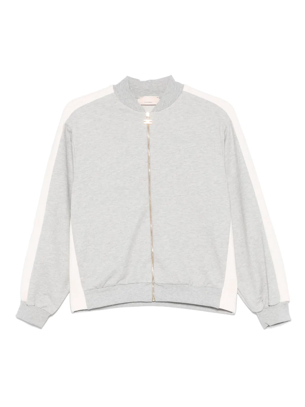 Elisabetta Franchi La Mia Bambina Sweater met logo jacquard Grijs