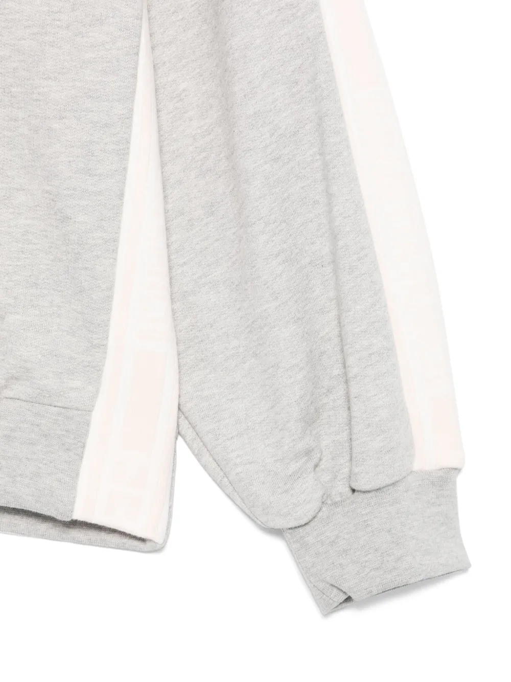 Shop Elisabetta Franchi La Mia Bambina Logo-jacquard Sweatshirt In Grey