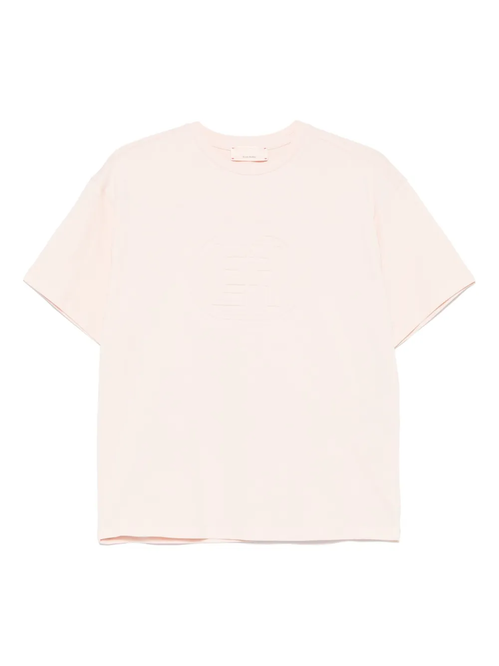 Shop Elisabetta Franchi La Mia Bambina Logo-embossed T-shirt In Pink