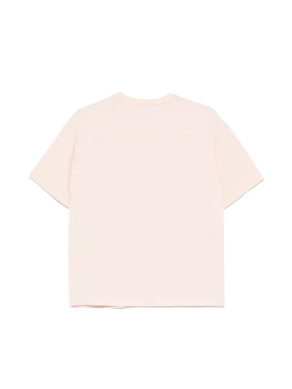 Shop Elisabetta Franchi La Mia Bambina Logo-embossed T-shirt In Pink