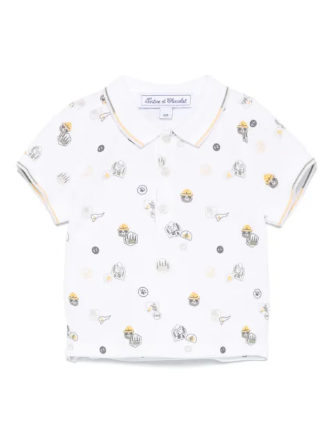 Tartine Et Chocolat playera tipo polo estampada